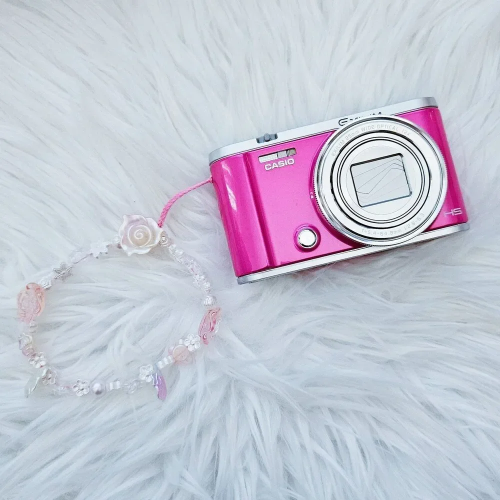 RARE Casio ZR3200 High Speed EXILIM EX-ZR3200 Pink Compact Digital Camera Selfie